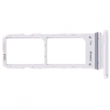 Porta SIM Per Samsung Galaxy A90 5G Adattatore Scheda Micro Dual Argento Bianco