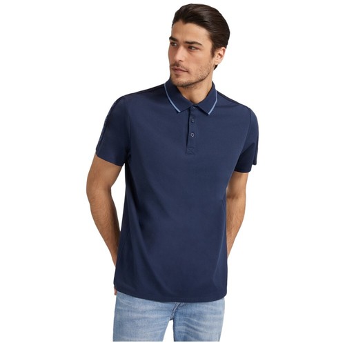 Guess maglietta uomo polo blu