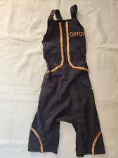 Costume gara nuoto donna AKRON VENOM HERO 979 taglia 20 nero/blu riga bronzo