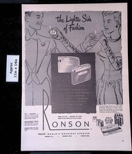 1949 RONSON Il più grande accendino del mondo "ADONIS" accendino della moda stampa pubblicità 45775
