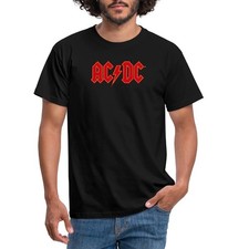 T-shirt uomo AC/DC logo rosso