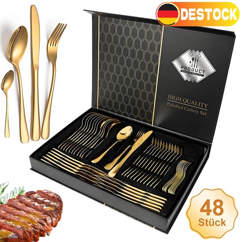 Set posate acciaio inox - posate,