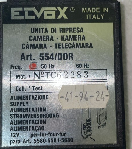 Unita ripresa 554 00r - unita, elvox