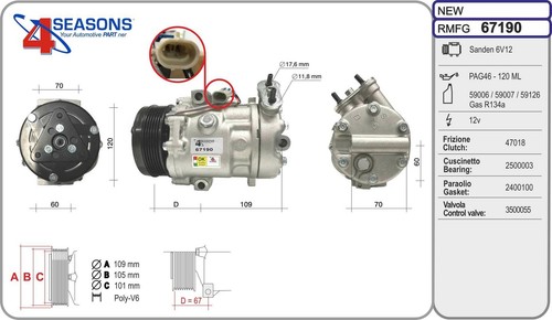 Compressore aria condizionata