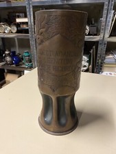 Ww2 Bossolo Inciso Ricordo Epoca Collezione Firmato Bg