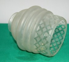 Antico ricambio in vetro (tulipe) bianco per applique-lampada-lampadari ('900)