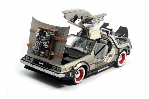 Macchina metallo delorean - metallo, 3