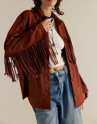 Giacca donna oversize - in, pelle
