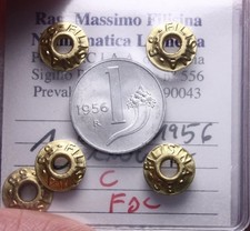 NL* ITALIA Repubblica 1 LIRA CORNUCOPIA 1956 FDC Perizia Filisina Massimo