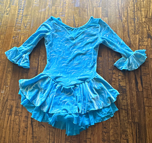 Ice skating dress girls blue - ice,