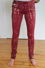 jeans slim chino bordeaux MET