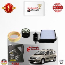 KIT TAGLIANDO FILTRI + OLIO DACIA LOGAN 1.6 64KW 87CV DAL 2005 -> 2011
