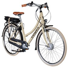 Pedaliera Aurora E Bike Donna 28" Bici Elettrica 7 Velocità Pedelec Avorio 50cm B Merce