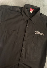 Camicia da lavoro InuYasha vintage 2000 stampa anime Taglia: XL Nero Uomo