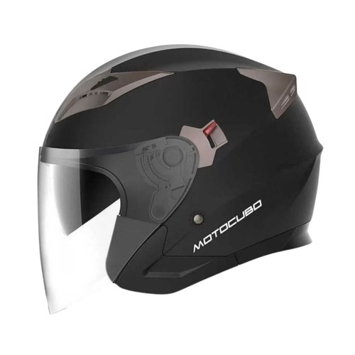 Casco jet motocubo tourer nero - motocubo,