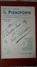 ANTICO SPARTITO MUSICALE IL PIANOFORTE  1912 4 INNI  ENTRA ALTRE FOTO ,