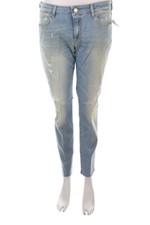 Jeans slim MAURO GRIFONI Destroyed W28 blu denim NUOVO