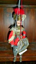 PUPO SICILIANO ORLANDO MARIONETTA ARTIGIANALE OTTONE h 26 CM