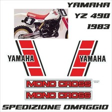 Adesivi in kristal per YAMAHA 490 1983 + adesivo forcellone 