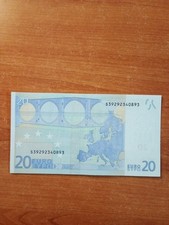 Banconota 20 Euro 2002 Mario Draghi Serie S FUORI PRODUZIONE PALINDROMO 39 93 