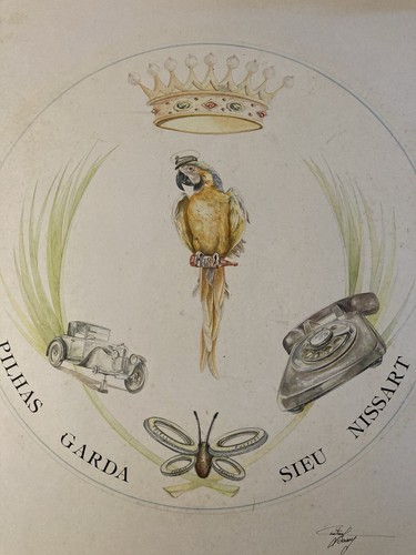Bel disegno 1980 pittura carta - disegno,