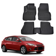 3D Tappeti Tappetini Auto In Gomma Su Misura Per Ford Focus 3 Dal 2012 SCOUTT