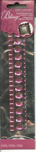 Bordo cristallo rosa bling - rosa,