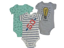 Monopoly themed Unisex Newborn Baby Bodysuit 3Pack New In Box