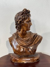 Busto di Apollo in terracotta