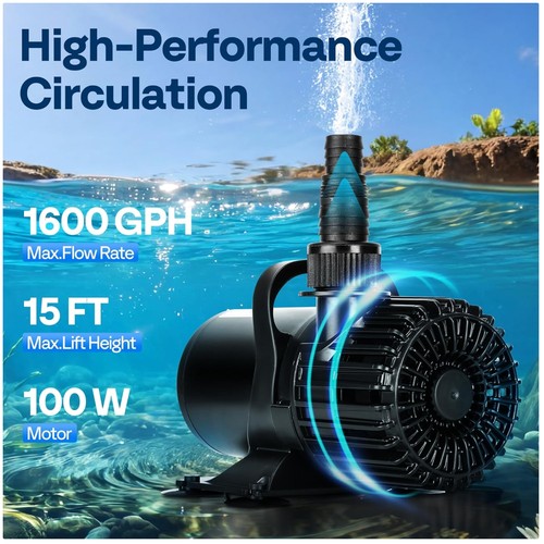 Pompa acqua elettrica 1600gph - pompa,