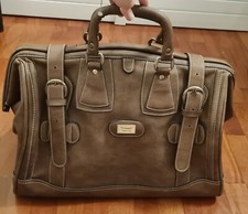 Borsone da viaggio vintage in vera pelle "I Santi"