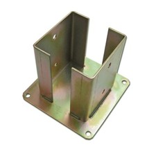 Staffa supporto a C per pilastro travi in legno varie misure