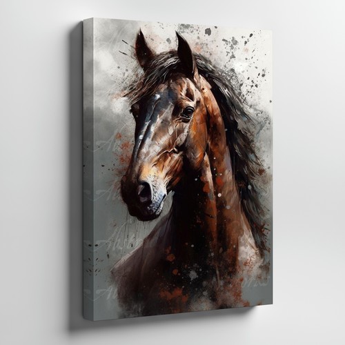 Stampa tela cavallo - stampa, su