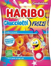 Haribo Ciucciotti Frizzi, Caramelle Gommose Frizzanti, Gusto Frutta.