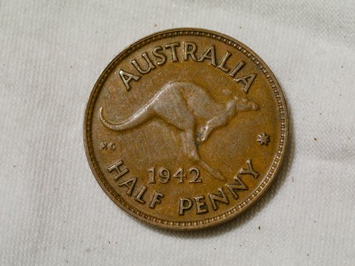 Australia mezzo penny 1942m - australia,