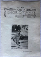 Rarissima Rivista mondana 1921 Anno II N. 10 Illustrazioni Melkiorre Melis