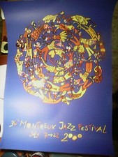 RARO  POSTER : ' 34° MONTREUX JAZZ FESTIVAL ' DI ' ROMERO BRITTO ' (cm 70 x 100)