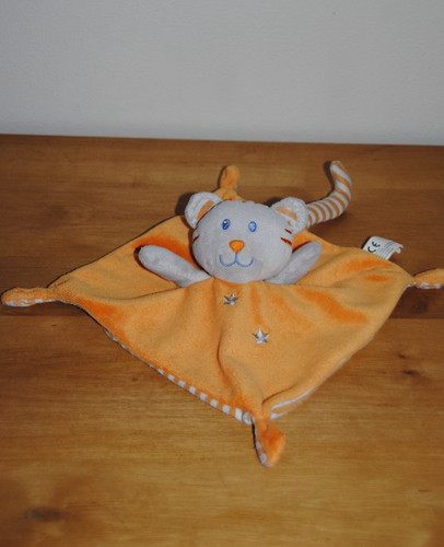 Doudou plat chat ours nicotoy - chat,