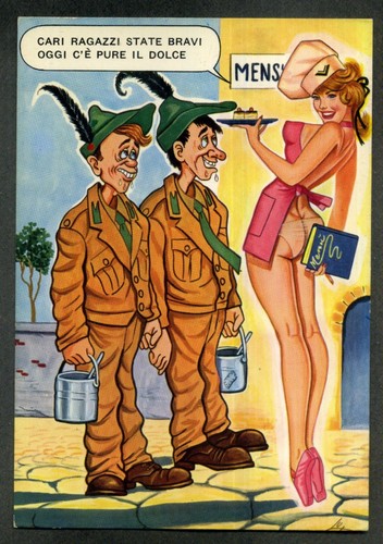Militari alpini cartolina - -,