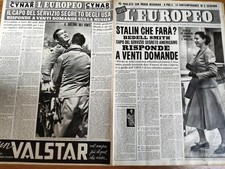 EUROPEO 1950=WALTER BEDELL SMITH=ISOLINA CIPRIANI=MONTEPULCIANO CURZIO MALAPARTE