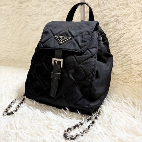 Zaino prada trapuntato tessuto - prada,