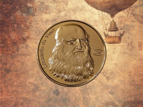 Medaglia leonardo vinci - da,