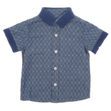Baby Boys Navy Collared Shirt