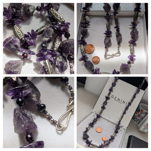 Collana vintage ametista - collana,