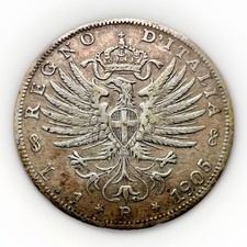 Italy 1 Lire, 1905 Vittorio