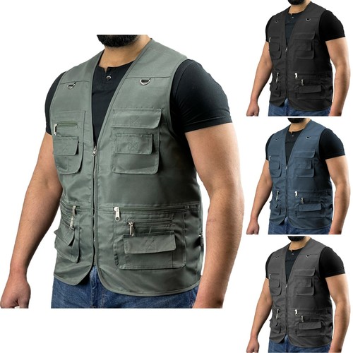 Gilet uomo multitasche utility
