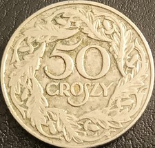 POLONIA MONETA 50 GROSZY 1923