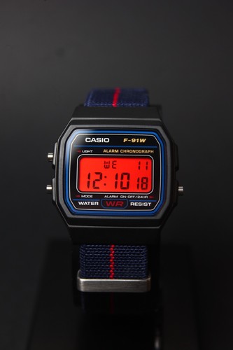 Casio f91w 1yeg watch with - watch,