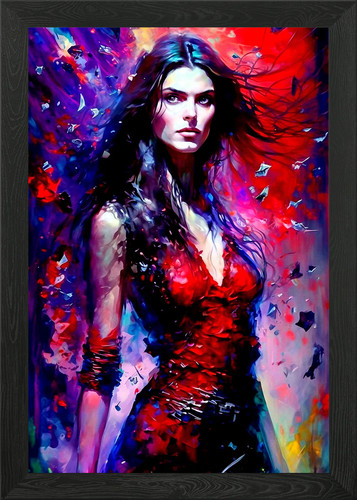 Bellissimo quadro ragazza con