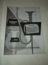 SIEMENS - RADIO " MOD. SM 514 -VECCHIA PUBBLICITA' CARTACEA DEGLI ANNI  '50 - 